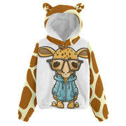 Giraffe Fleece Sweatshirt With Ear